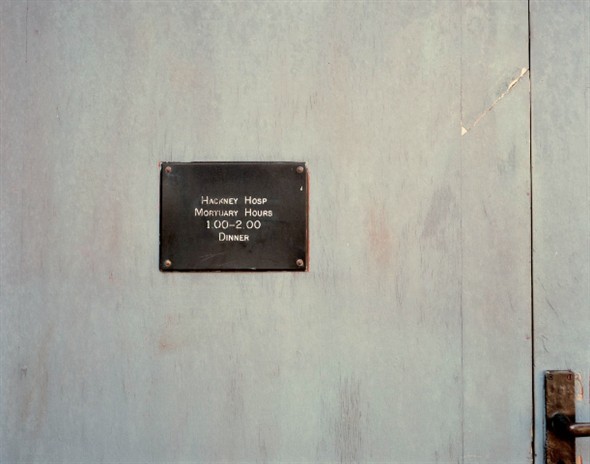 Photo:Mortunary sign, 1988